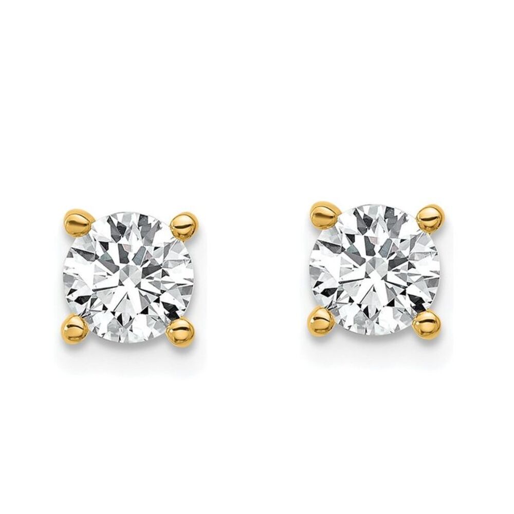 1/3ct tw Round Diamond Stud Earrings in 14K Yellow Gold
